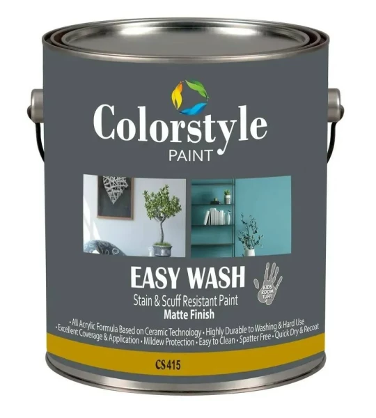 Матовая краска CS415 COLORSTYLE EASY WASH STAIN & SCUFF RESISTANT PAINT MATTE FINISH