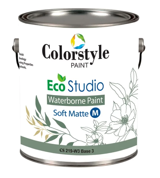 CS219-W3. COLORSTYLE ECO STUDIO ECOLOGICAL WATERBORNE PAINT SOFT MATT.  Высокопрочная Экологичная матовая  краска  для о