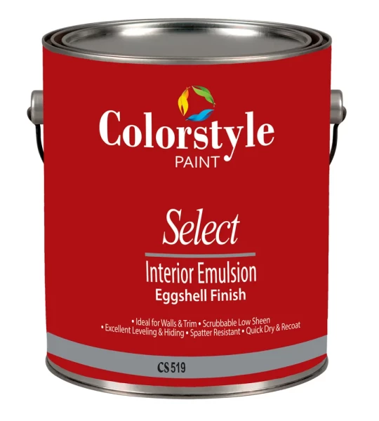 CS519. COLORSTYLE INTERIOR EMULSION EGGSHELL FINISH. Интерьерная краска, антивандальная с высоким износом. Эффект яичной