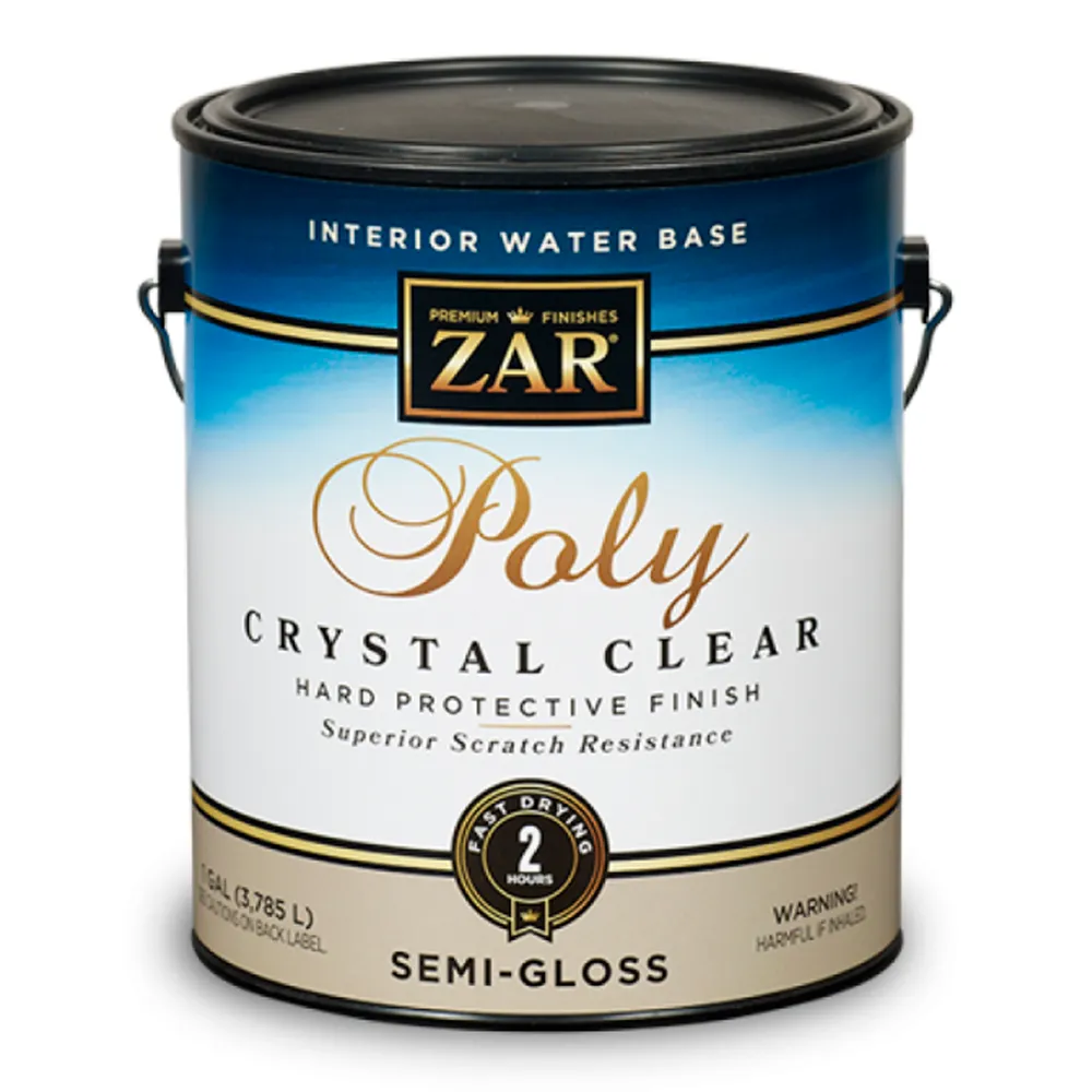 Полиуретановый лак на водной основе ZAR Interior Water Base Poly Crystal Clear