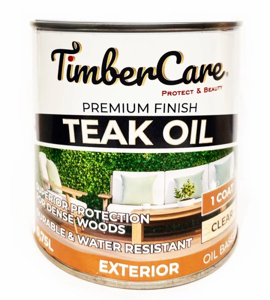 TimberCare TEAK OIL - Натуральное тиковое масло для дерева для наружных и внутренних работ.